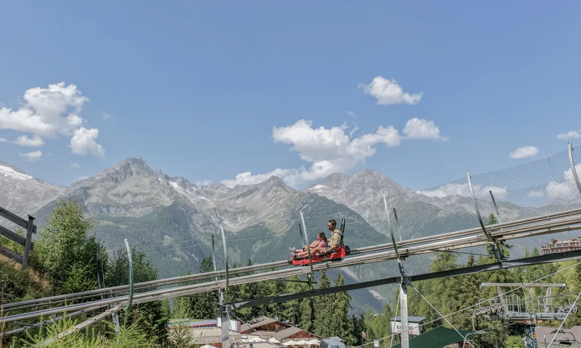 Klausberg Alpine Coaster und Zipline im Sommerüberblick